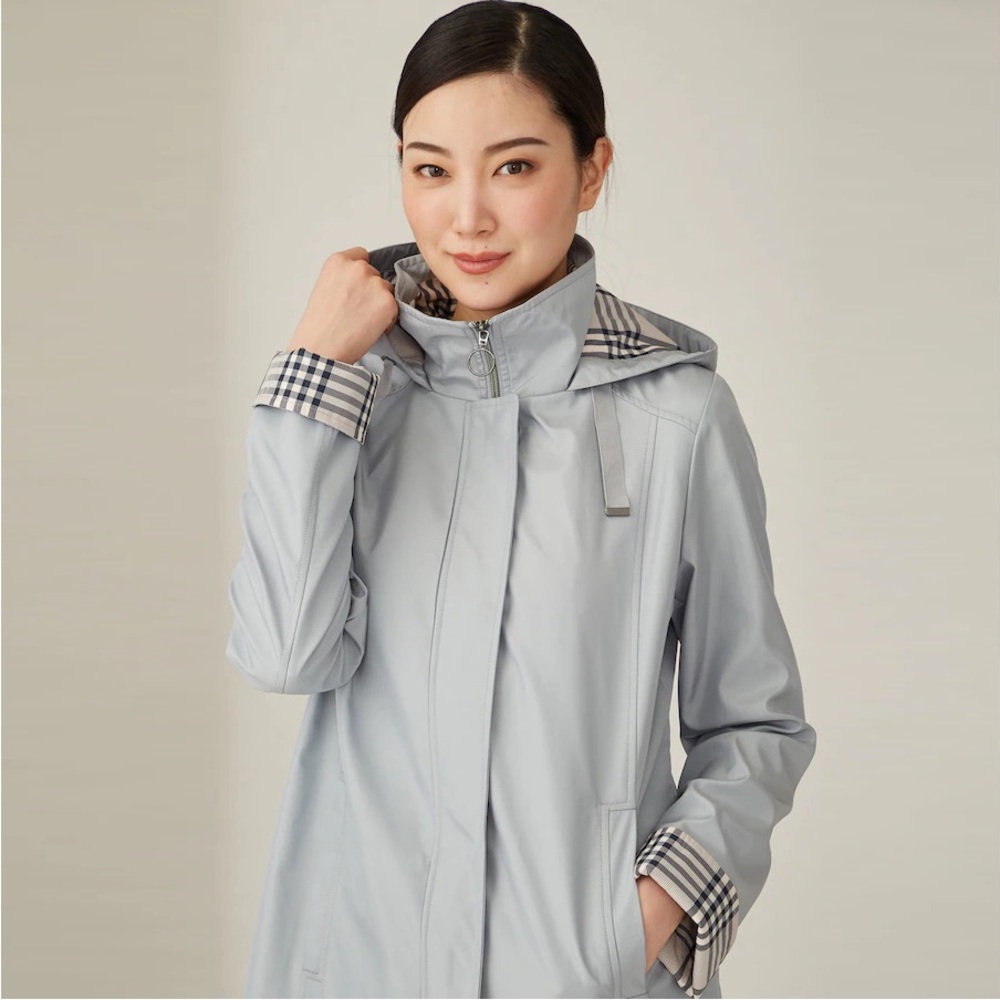 Fen nelli Full Zip Water Resistant Jacket with plaid lining